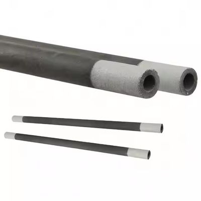 Barras de aquecimento de carburo de silício, retas, com elemento de carburo de silício de zona fria e zona quente