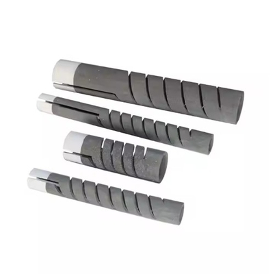 1500~1625°C Elemento Sic Duplo Espiral Alta Resistência à Temperatura Elemento de aquecimento de Carbono de Silício Para Forno