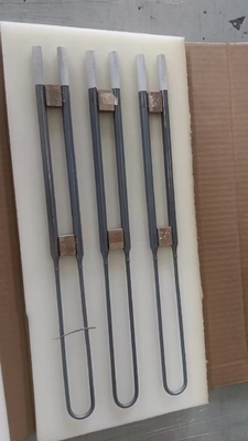 Molibdênio Disilicato Elementos de aquecimento elétricos retos U W Tipo Mosi2 aquecedor Para fornos