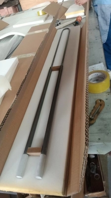 Molibdênio Disilicato Elementos de aquecimento elétricos retos U W Tipo Mosi2 aquecedor Para fornos
