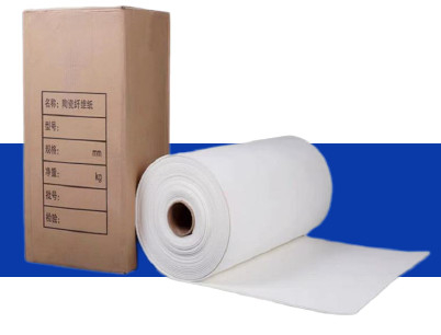 Alta flexibilidade Papel de fibra de zircônio Resistência a choques térmicos