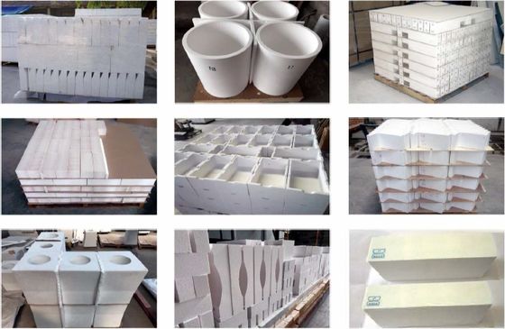 Peças de Cerâmica de Corindo de Alta Pureza para Fornos Industriais