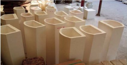 Peças de Cerâmica de Corindo de Alta Pureza para Fornos Industriais