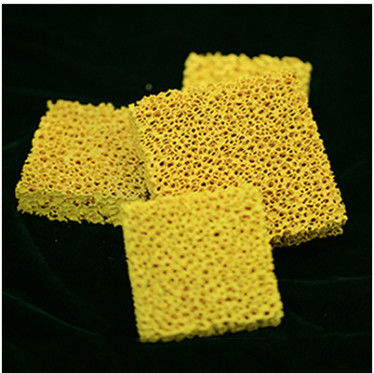FILTROS CERÂMICOS DA ESPUMA DA ZIRCÔNIA PARA A FILTRAGEM DO FERRO FUNDIDO E DE LIGAS NÃO-FERROSAS
