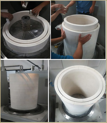 Cerâmica do óxido de zircônio do protetor ZrO2 para Sapphire Crystal Growth By Kyropoulos Method