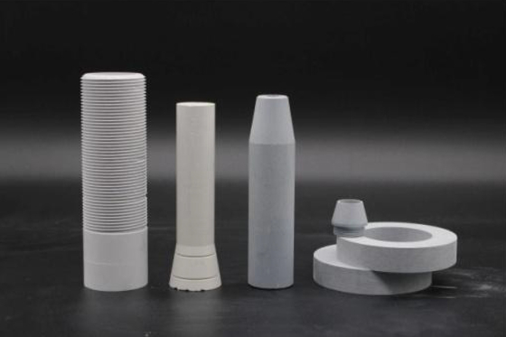 Anéis cerâmicos de nitreto de boro BN prensados ​​a quente e tubos de cristal Fundição contínua horizontal
